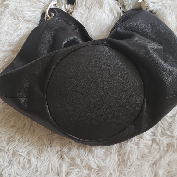 Genuine leather hobo bag dark brown - Picture 2 of 8